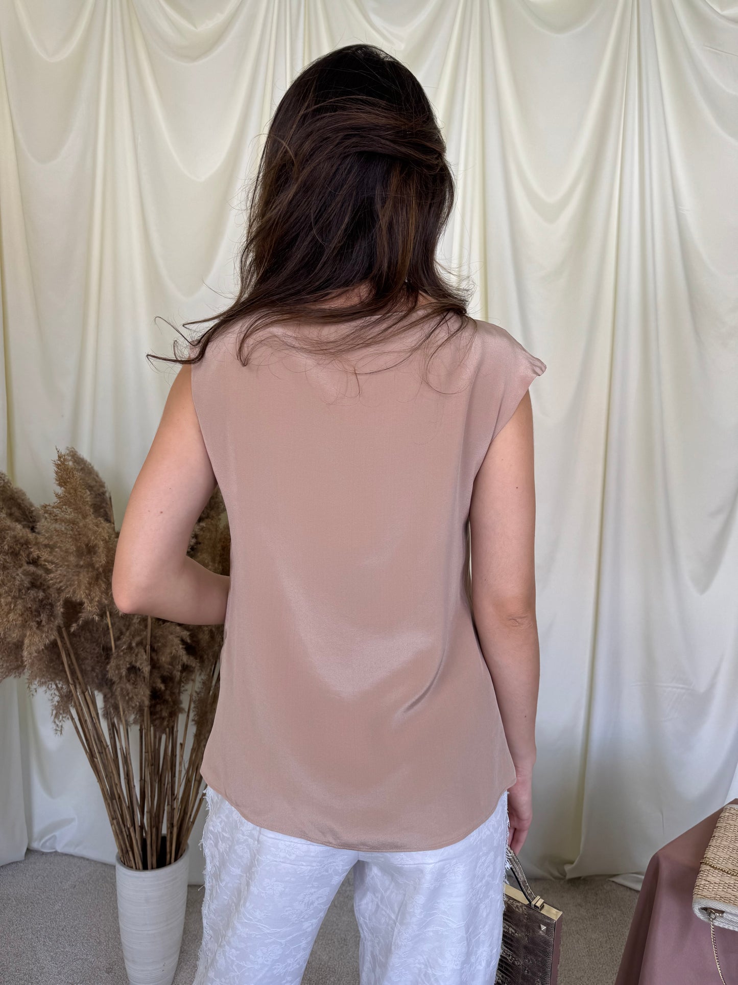 Cămașă premium Max Mara din 100% mătase naturala ( mărimea S/M)