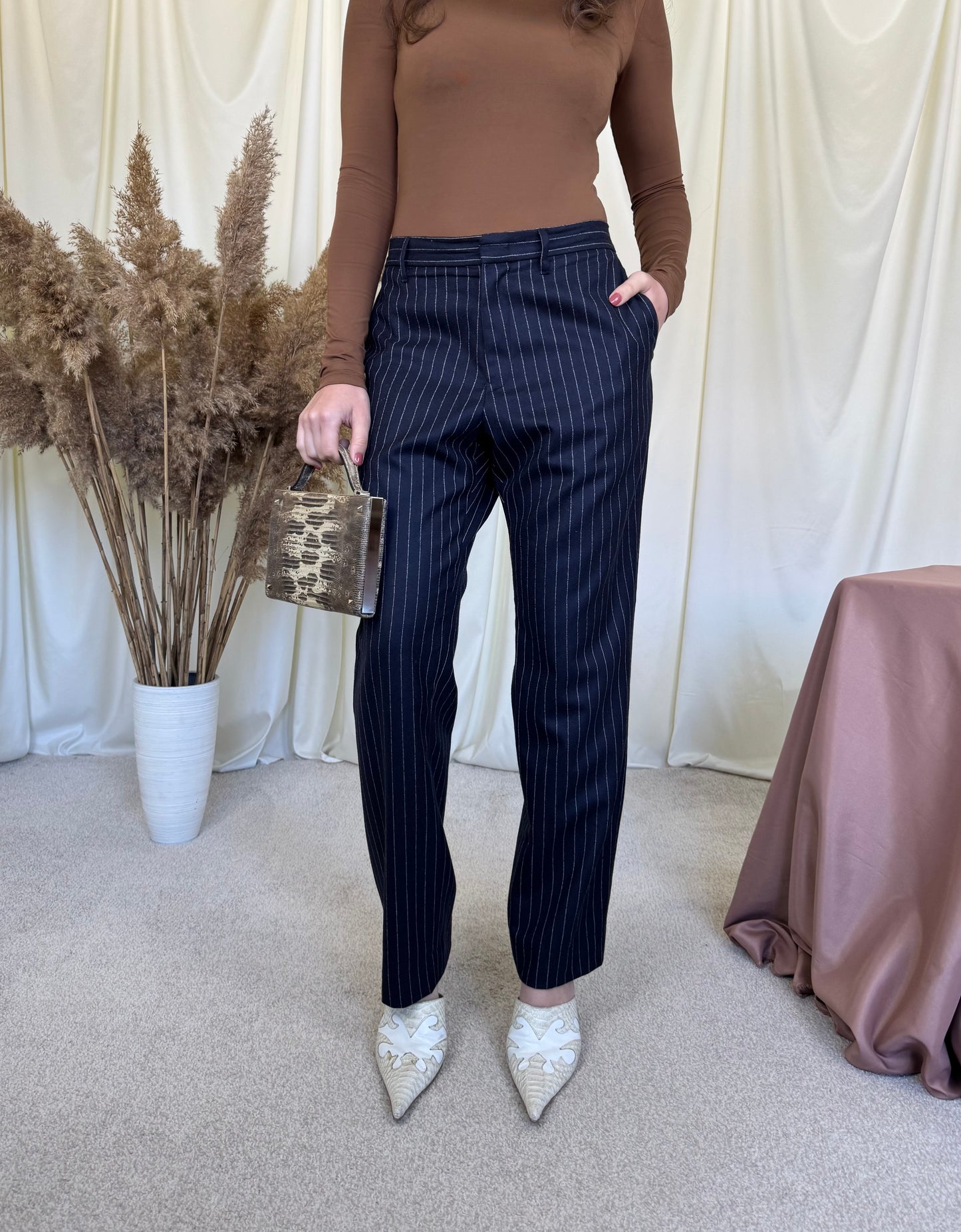 Pantalon luxury JIL SANDER din 100% lână 
(Mărimea 42/ L-XL)