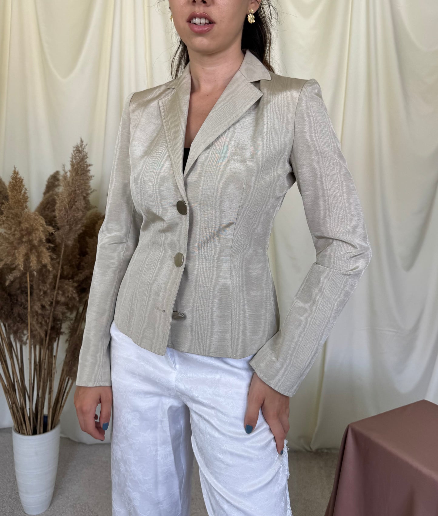 Sacou DOLCE&GABBANA cu talie cambrata și căptușeală cu print specific (Mărimea 34/XS)