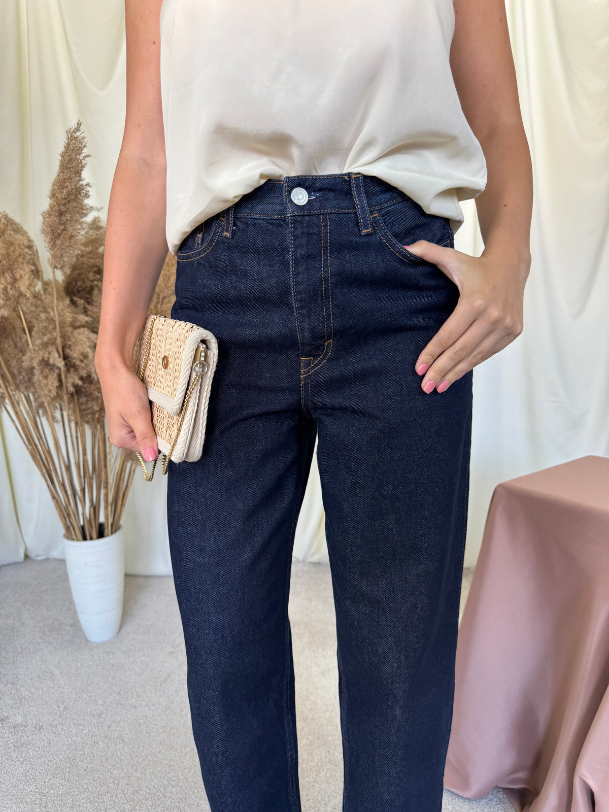 Blugi COS din bumbac, high rise & ankle length ( marimea 26/S)