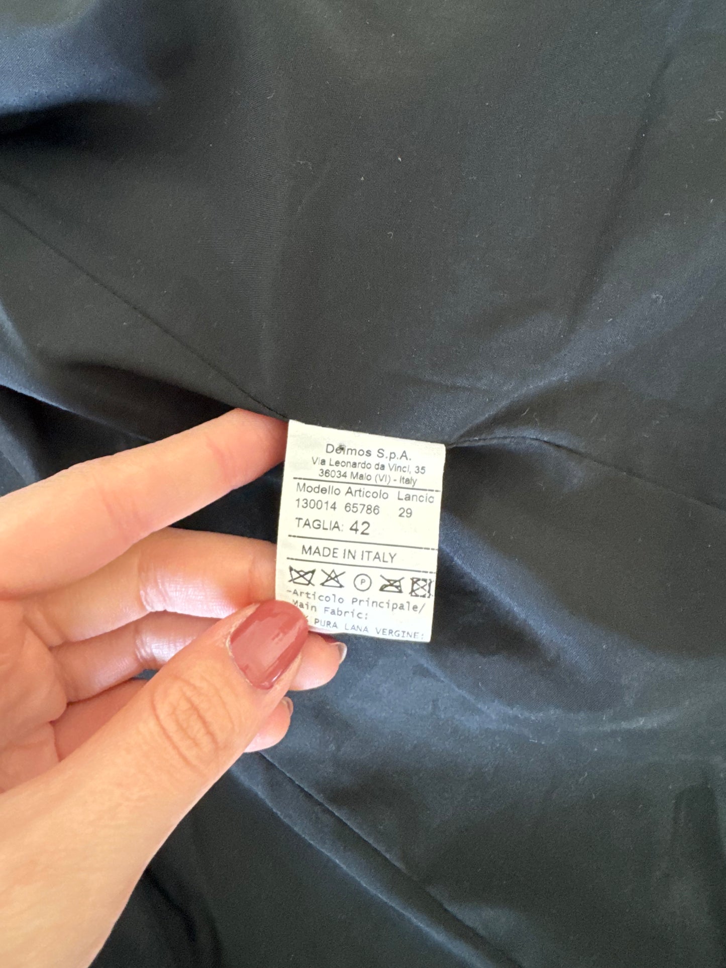 Sacou vintage de calitate, made in Italy, model cambrat 
(Mărimea S)