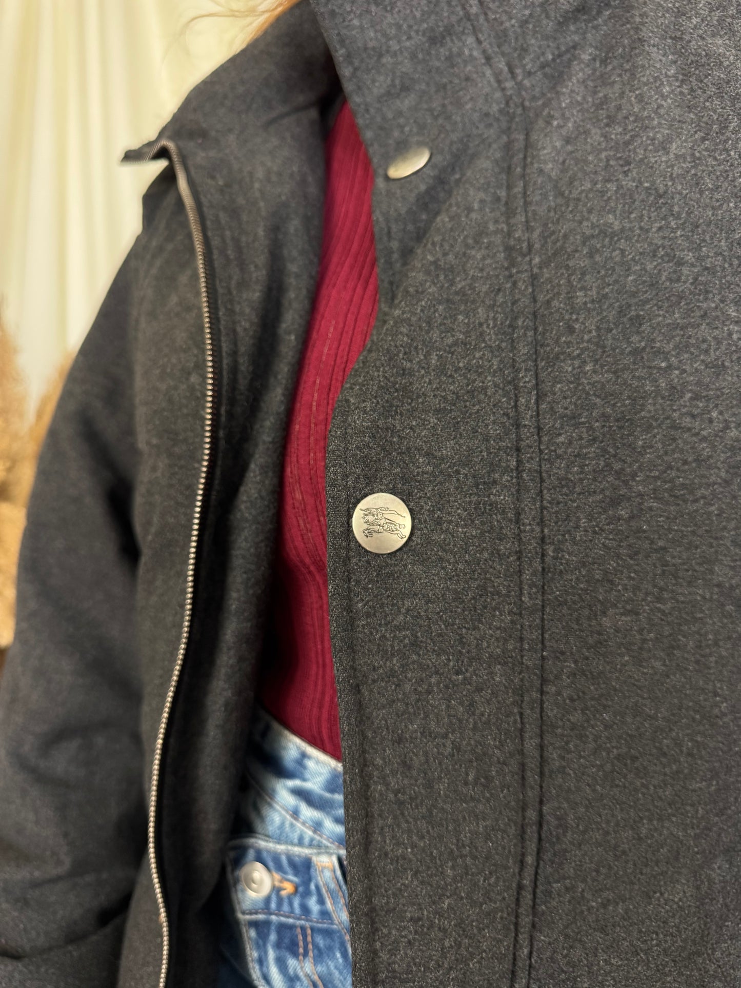 Geaca BURBERRY din lana cu puf