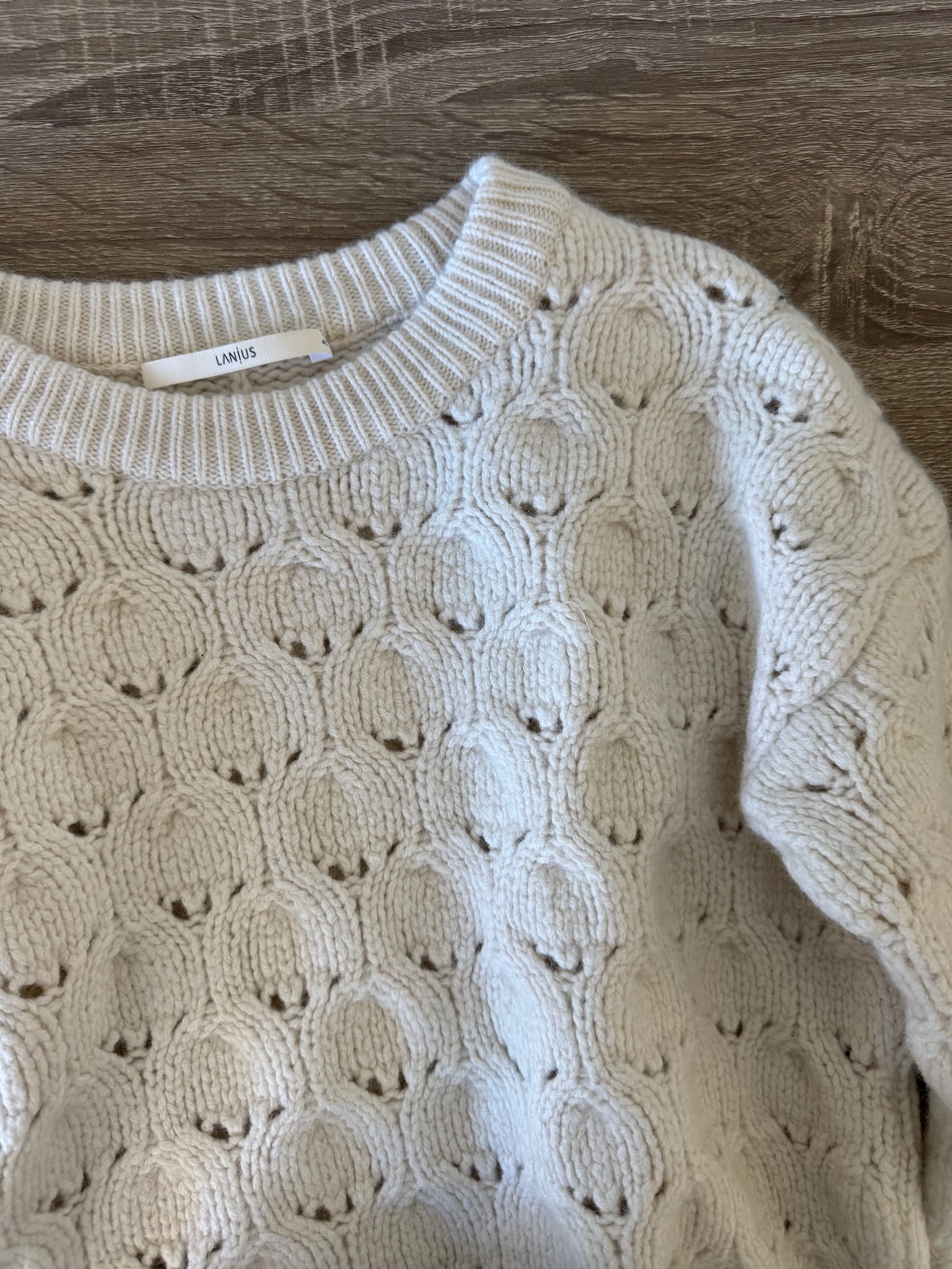 Pulover din lână și bumbac, mărimea S