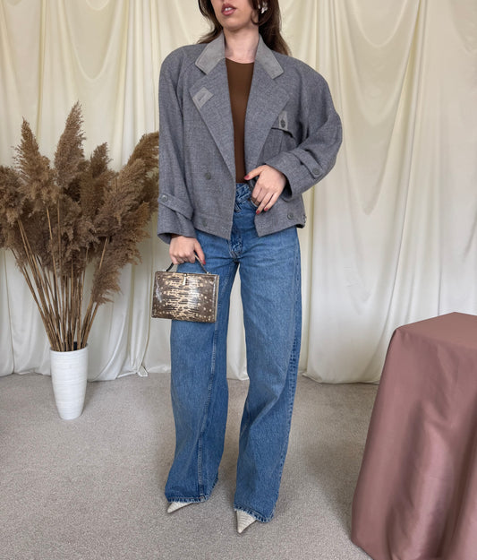 ( back in stock) Jacheta vintage rară BURBERRY, fit oversized (Mărimea M/L)