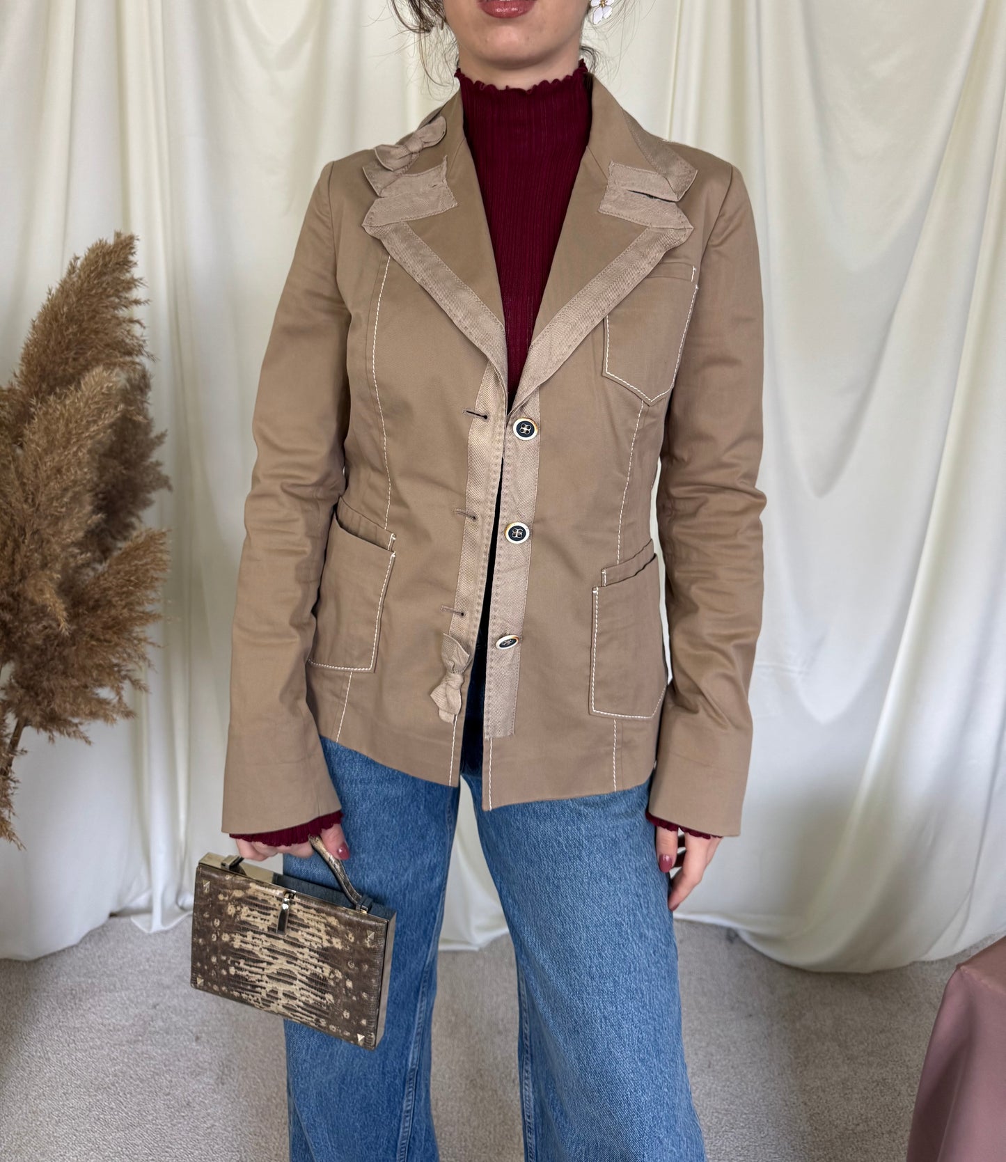 Sacou PRADA din bumbac ( mărimea s-M)