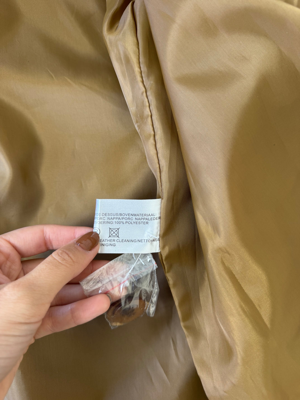 Jacheta super cool din piele naturală nappa, produs nou ( mărime 40- M/L)