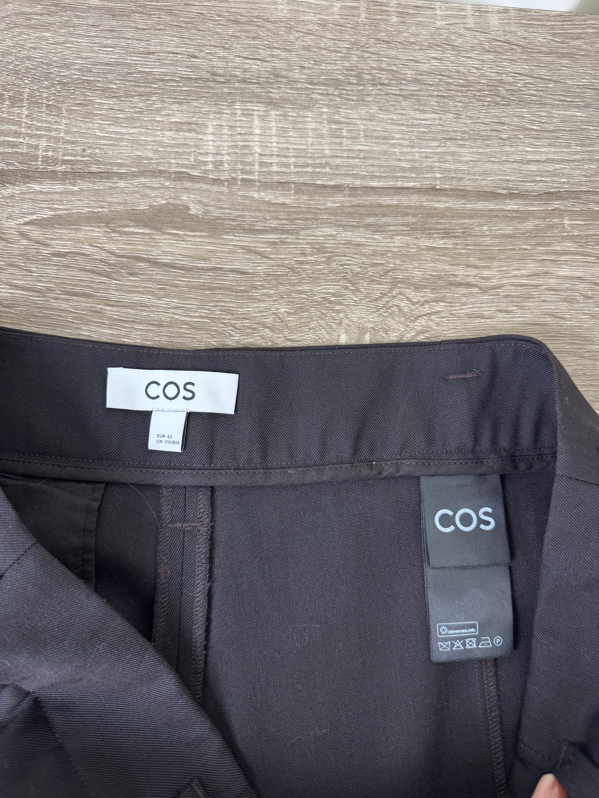 Pantalon COS cu talie înaltă și croi super cool  din lana ( mărimea L)
