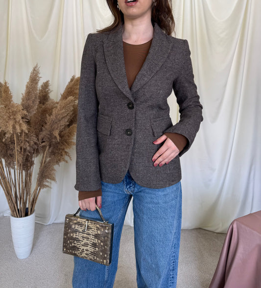 Sacou superb Armani cu cordon la spate, model cambrat 
(Mărimea S)