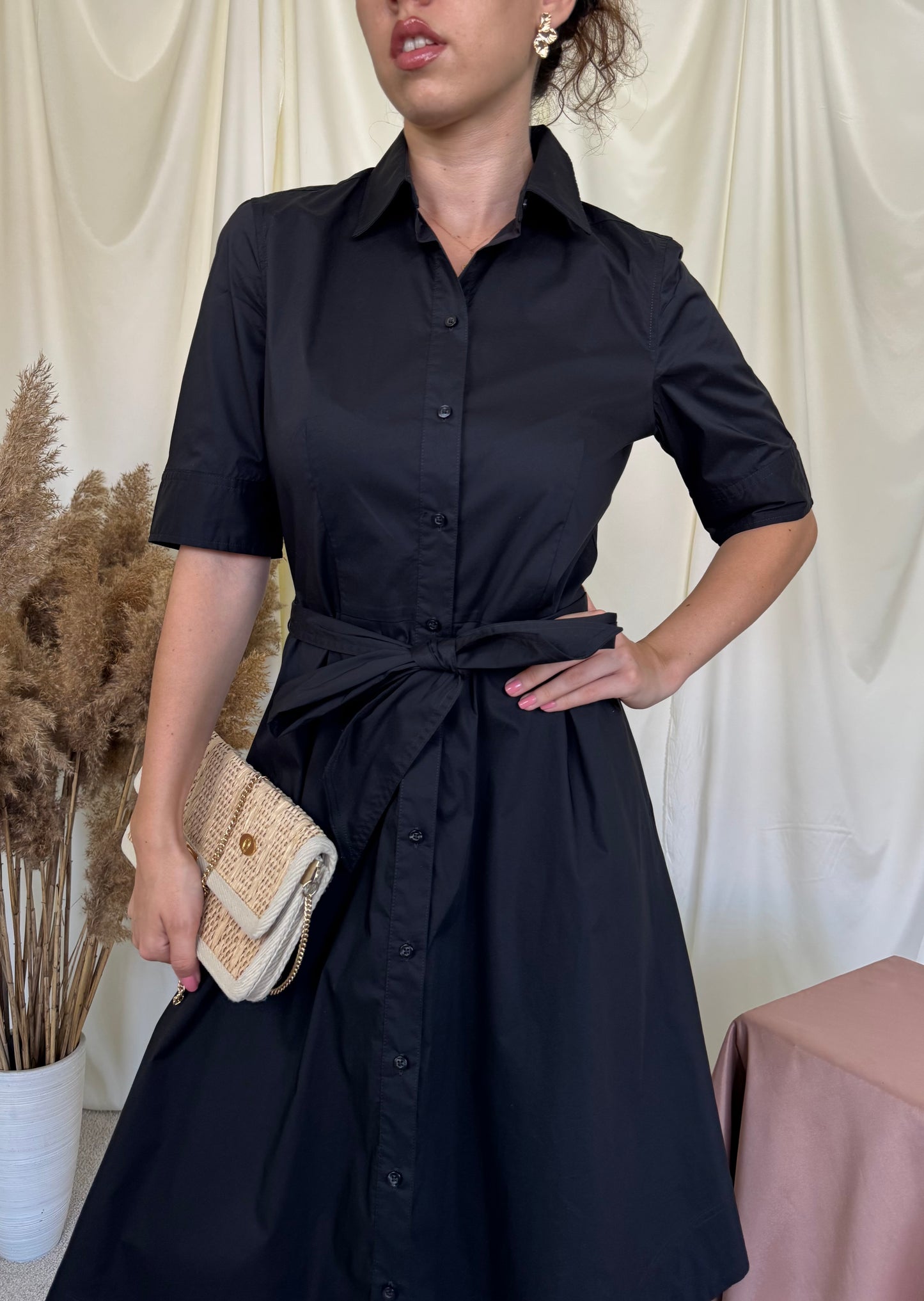 Rochie Ralph Lauren din bumbac, talie ajustabilă  cu cordon ( mărimea XS-S)