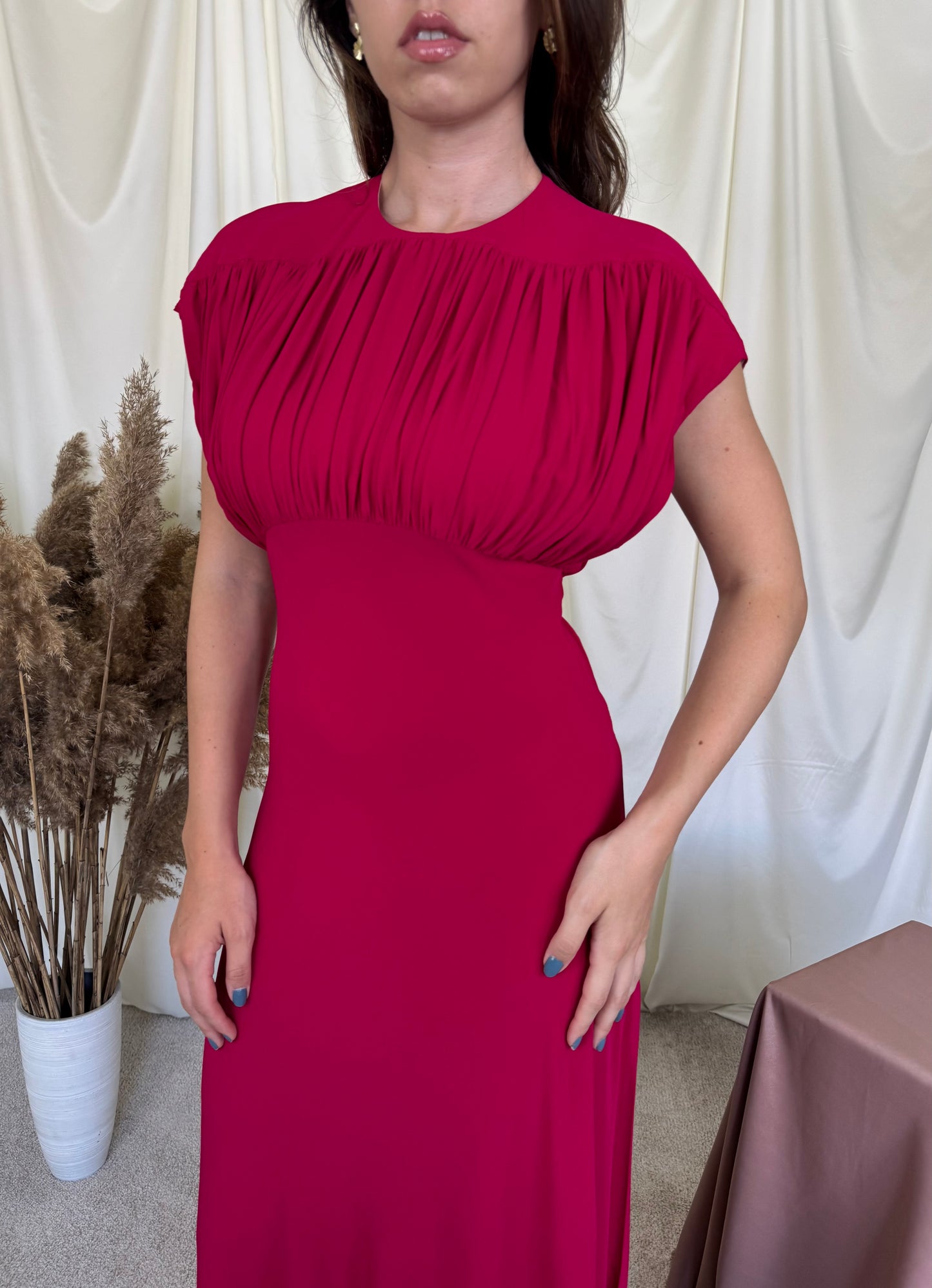 Rochie premium LIVIANA CONTI de gală cu talie marcata, spate decupat( marimea S-s
