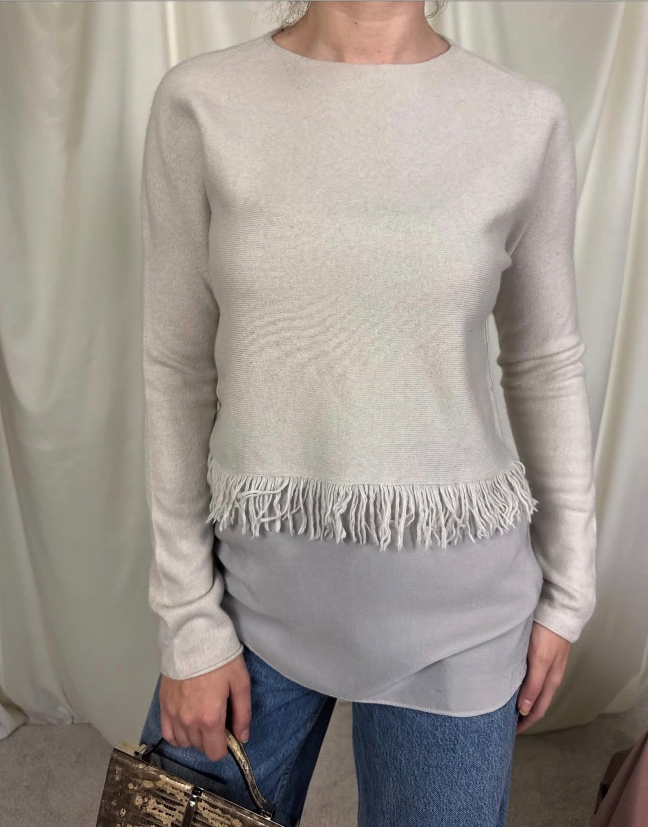 Pulover din lana cașmir și mătase ( mărimea S)