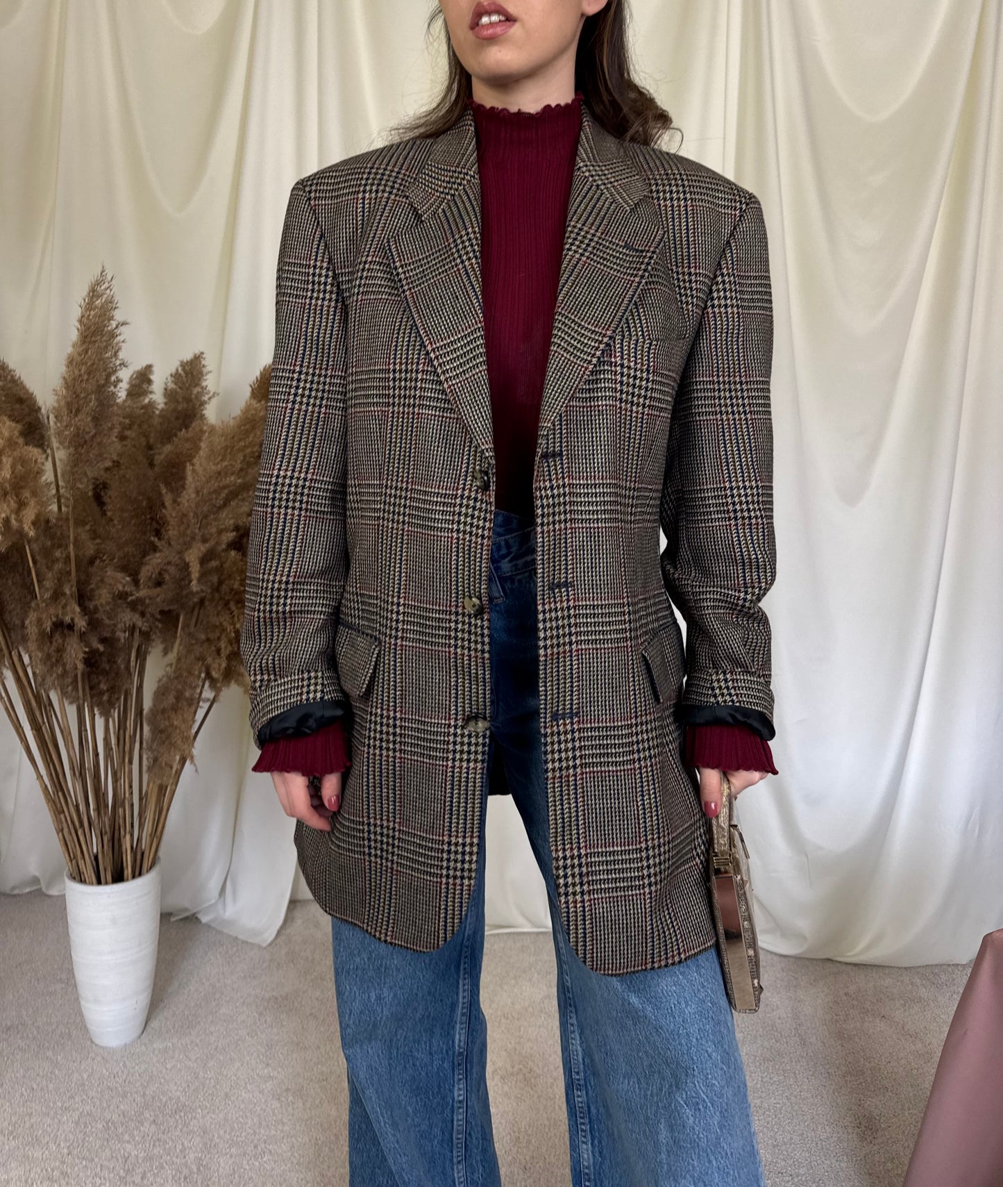 Sacou luxury lung tip pardesiu din stofă extrem de fină LORO PIANA super 150’s 
(Mărimea L)