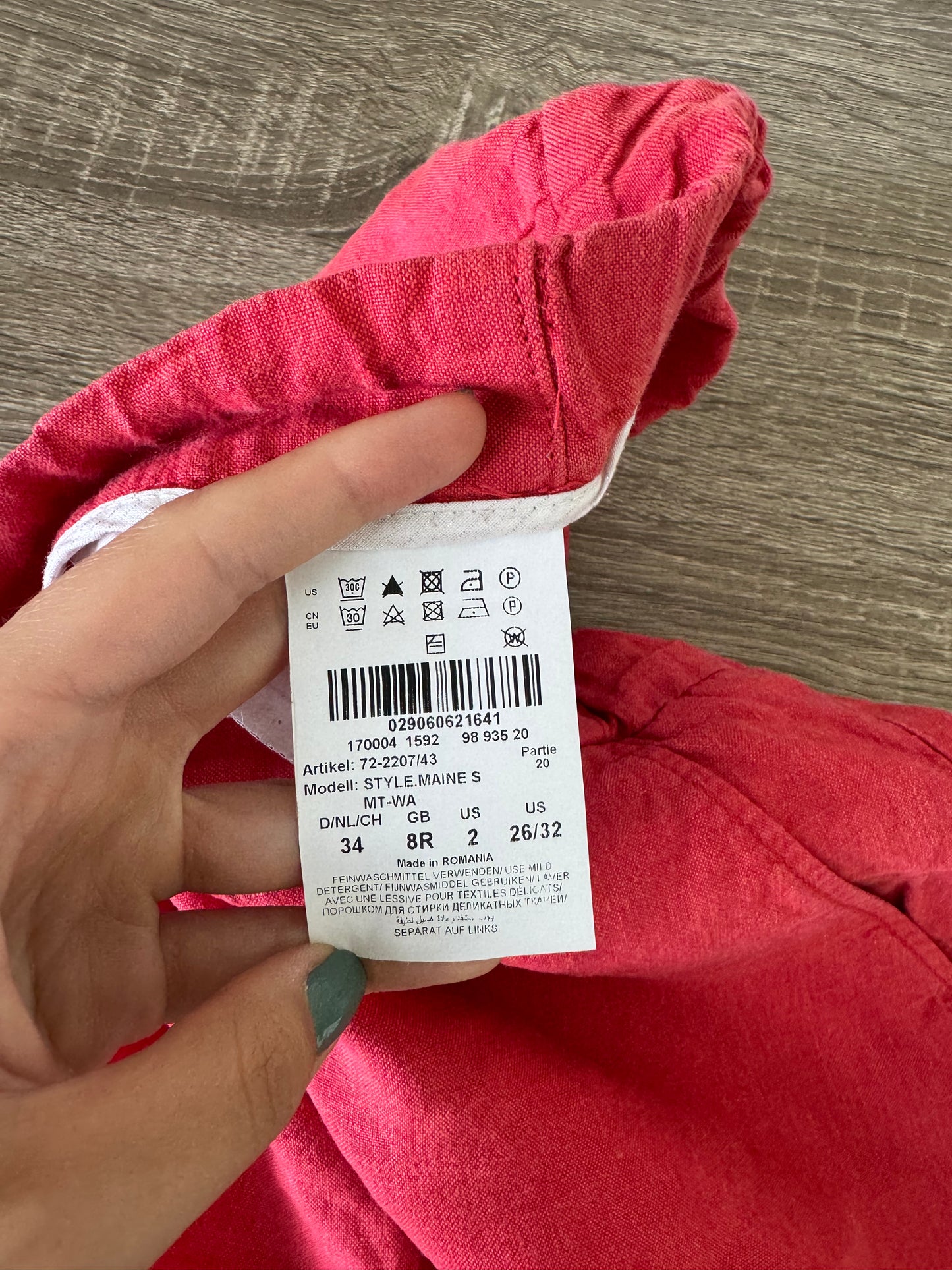 Pantalon BRAX din 100% in cu talie elastică 
(Mărimea S/M)