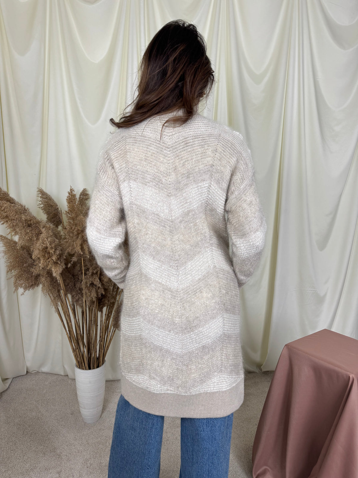 Cardigan premium FALCONERI din lână și mohair, închidere cu capse ( mărimea S/M)