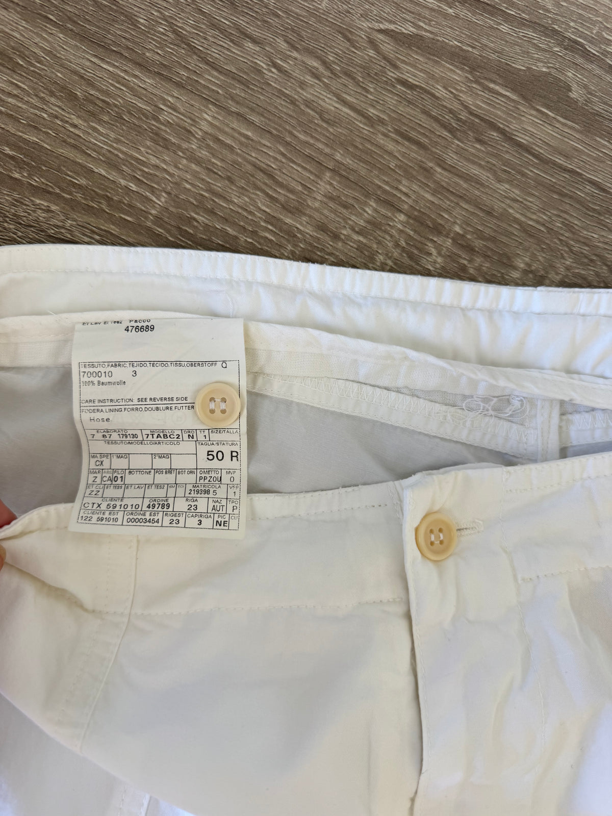 Pantalon luxury ZEGNA din 100% bumbac cu talie ajustabilă ( mărimea L/XL )