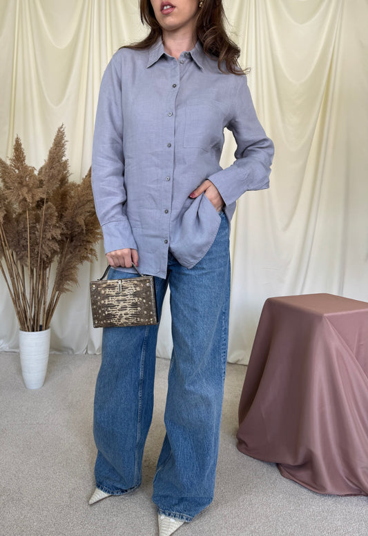 Cămașa din in MARC O’POLO cu fit oversized 
(Mărimea M/L)