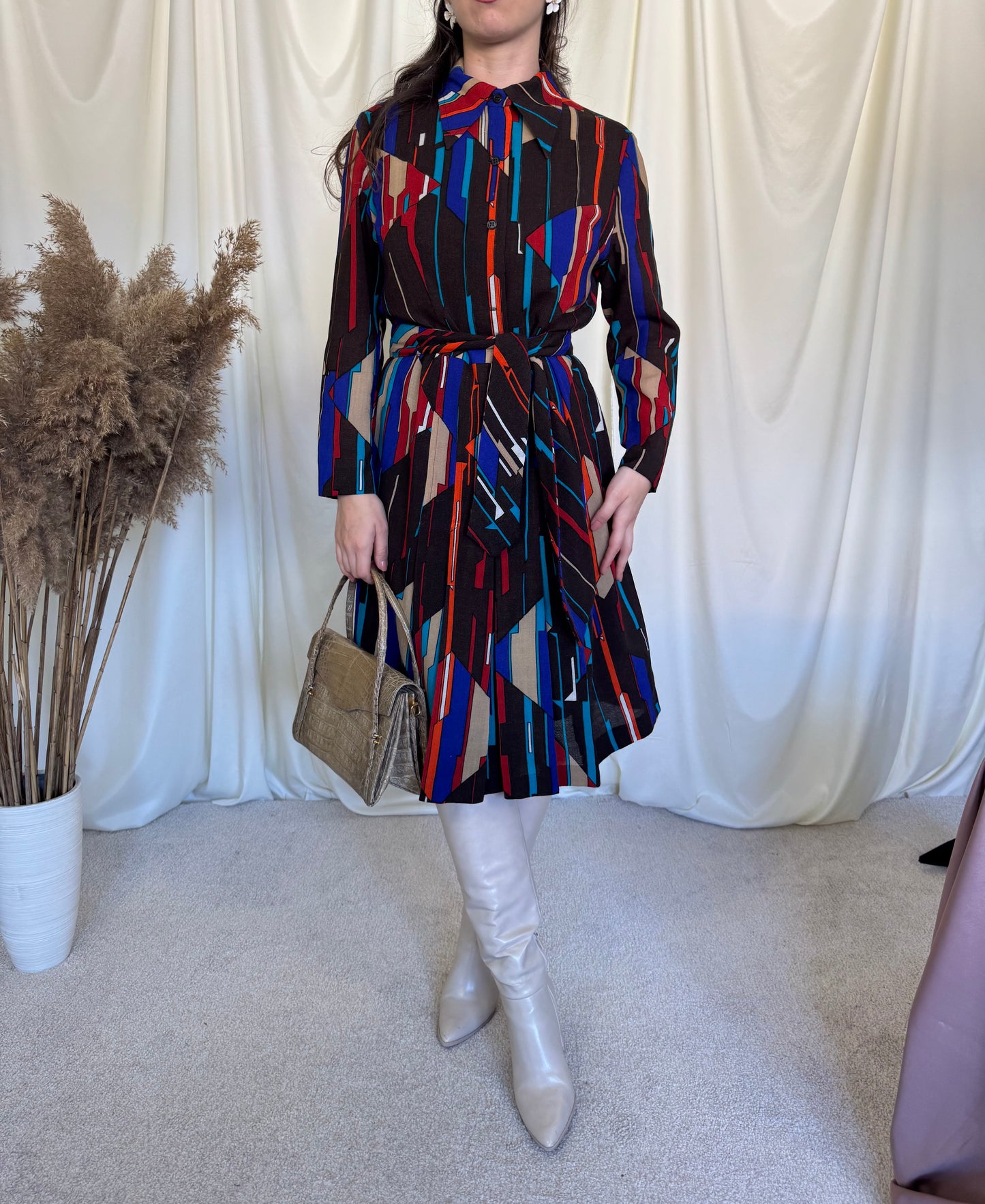 Rochie vintage anii 70( mărimea M)