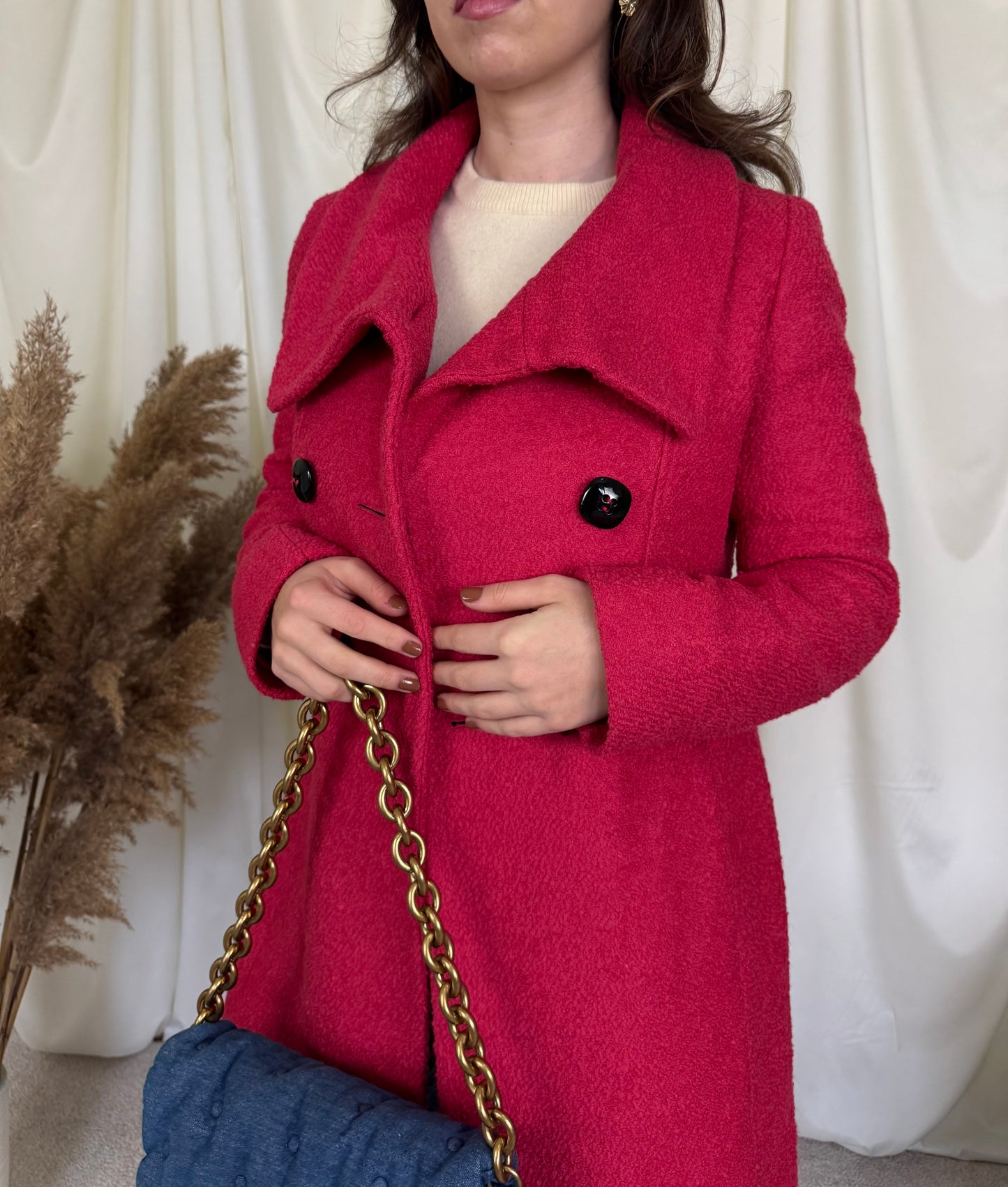 Palton CinziaRocca din stofă superbă din 85% lână marimea S