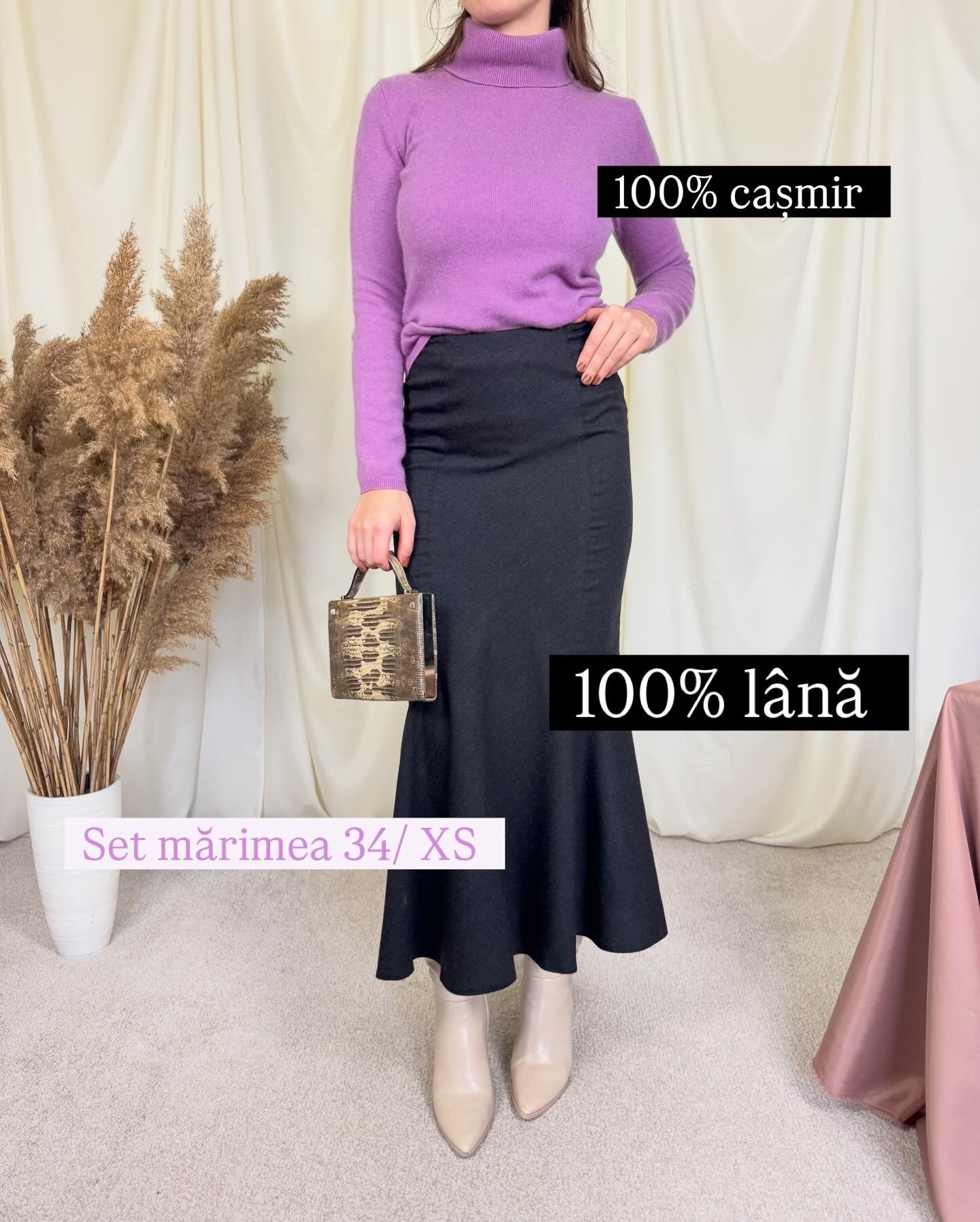 Set din lână și cașmir( 34/XS)