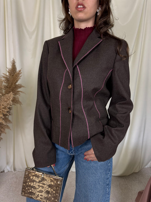 Sacou VALENTINO din stofă de la 100% lână fină, mărimea L