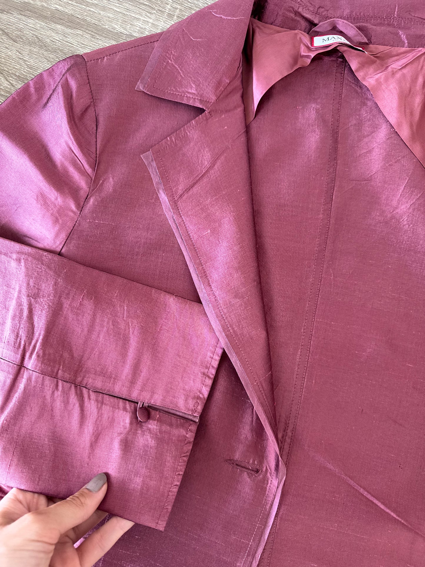 Sacou MAX MARA din 100% mătase 
(Mărimea M/L)