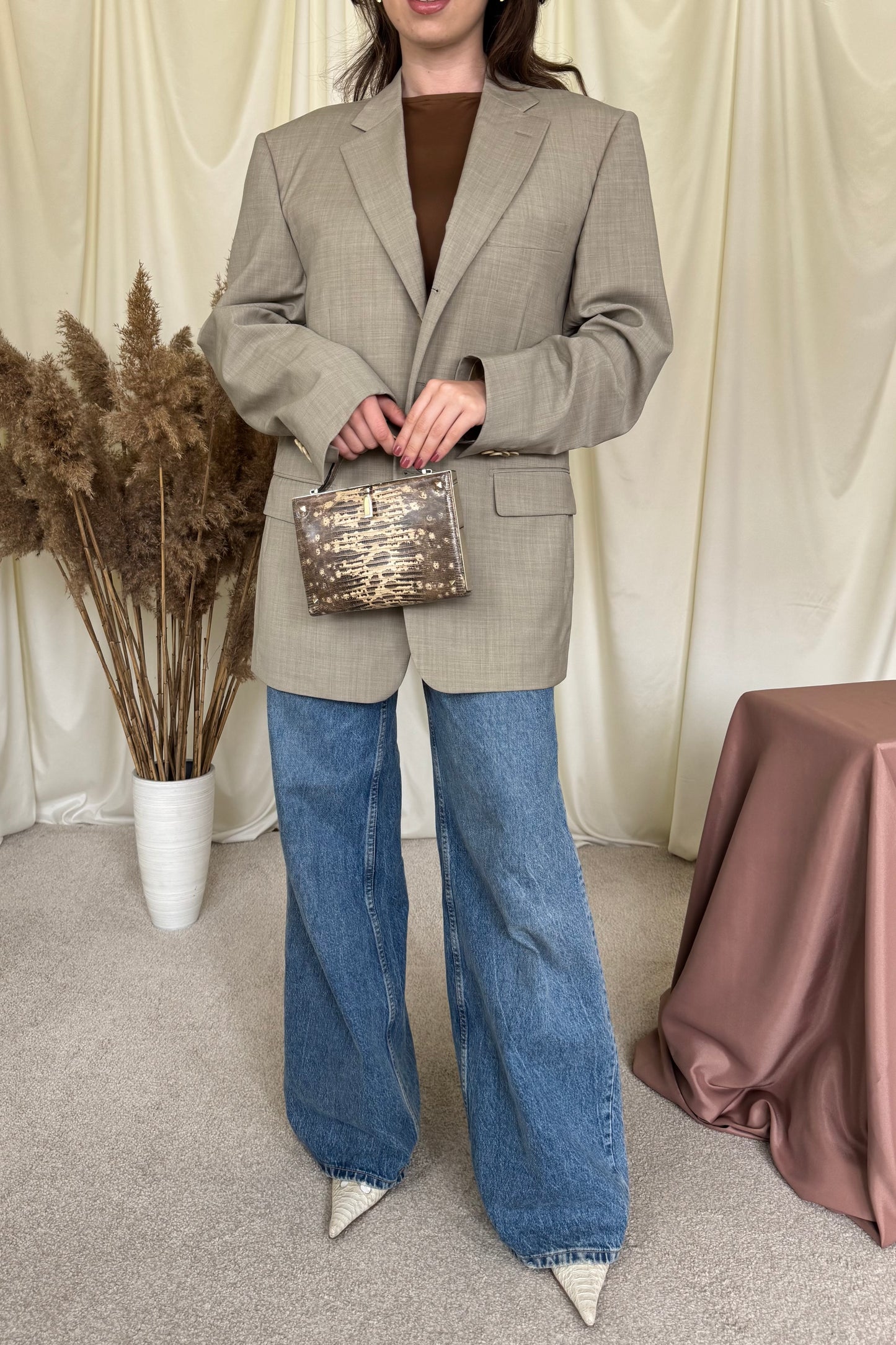 Sacou luxury PAL ZILERI din 100% lână fină, primăvară-vară 
(Mărimea L)