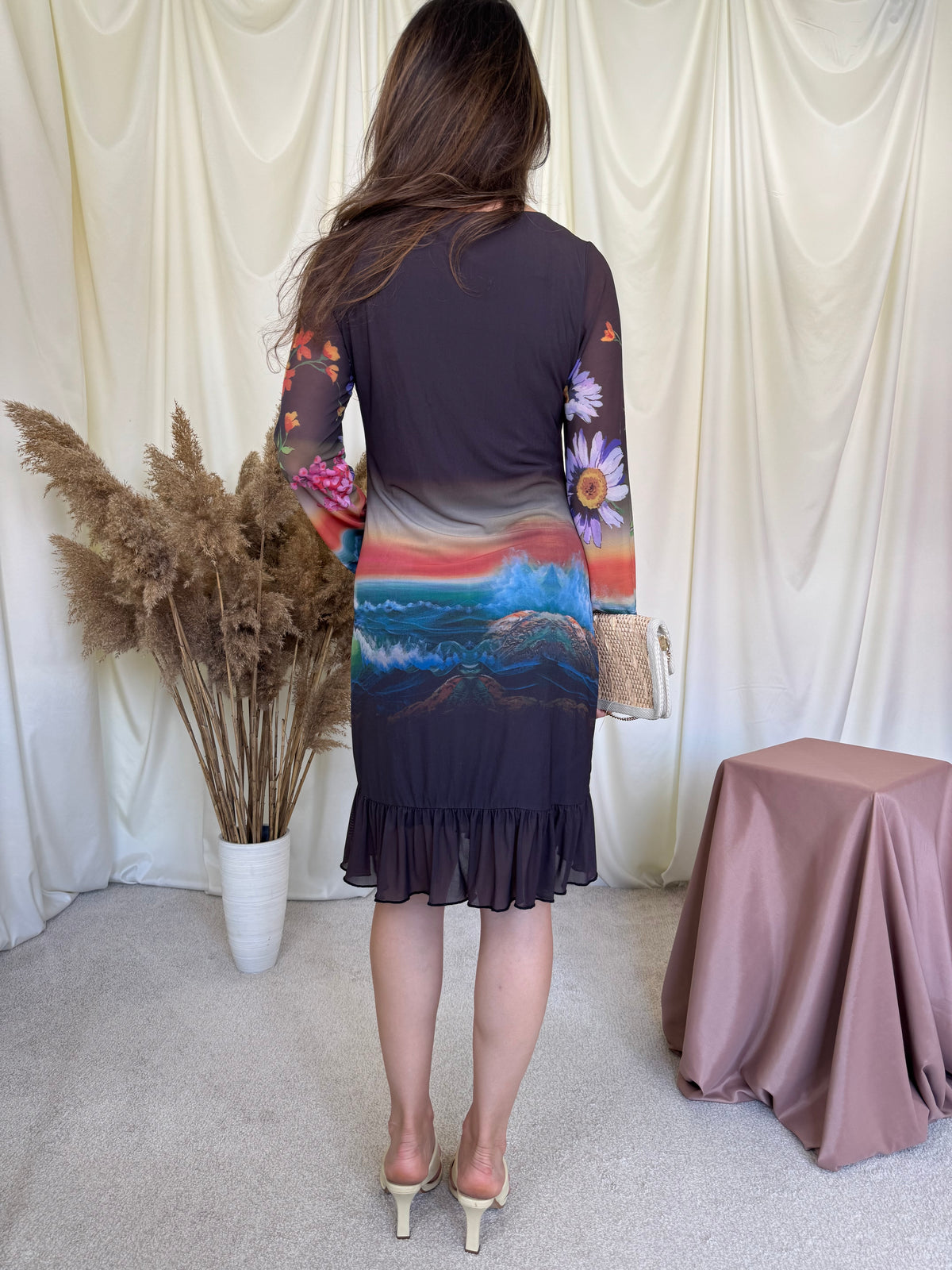 Rochie Desigual cu print superb ( mărimea S, M)