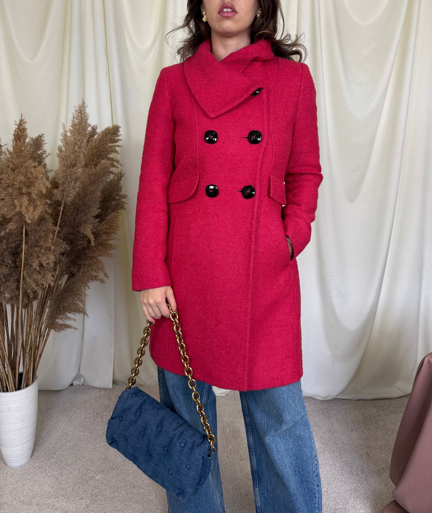 Palton CinziaRocca din stofă superbă din 85% lână marimea S