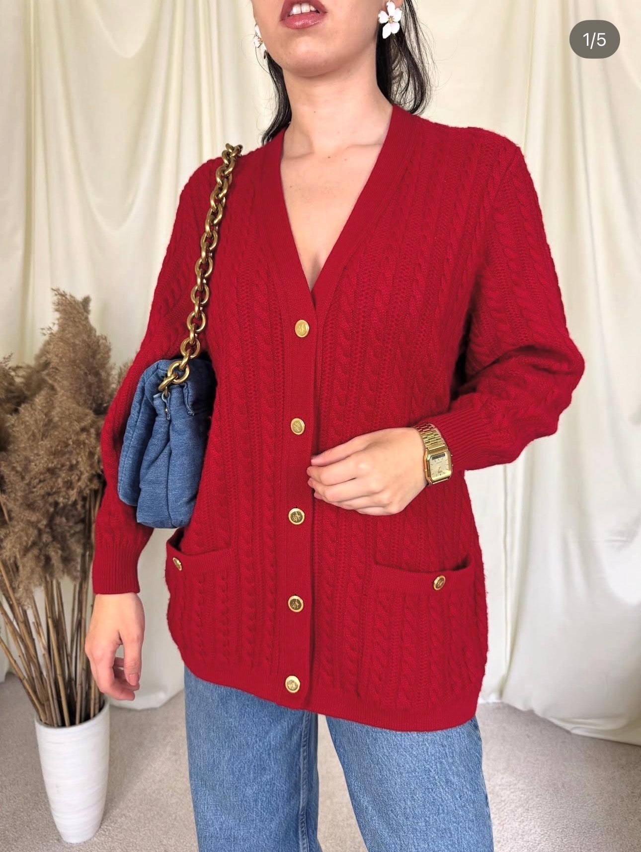 Jerse vintage din lana moale ( mărimea M)