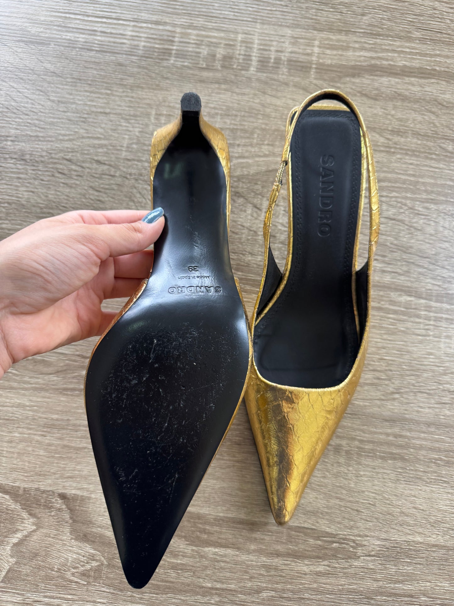 Pantofi Sandro Paris din piele naturală ( mărimea 39)
