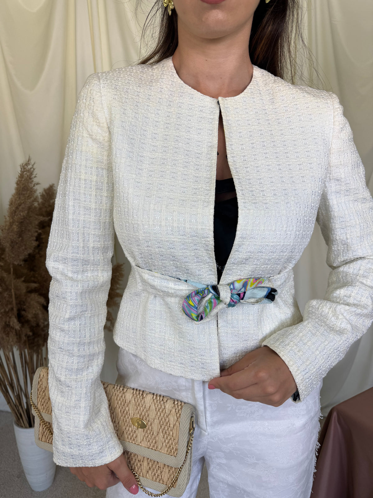 Sacou-jacheta luxury Missoni din bumbac și căptușeală cu print ( mărimea XS-S)