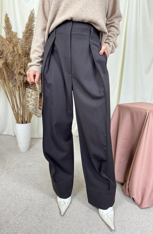 Pantalon COS cu talie înaltă și croi super cool  din lana ( mărimea L)