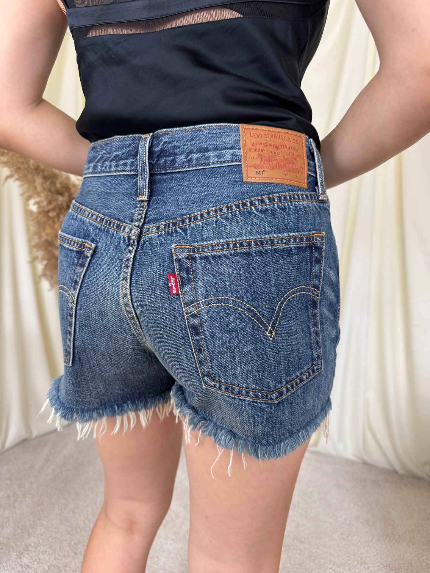 Levi’s 501 washed denim ( mărimea s)