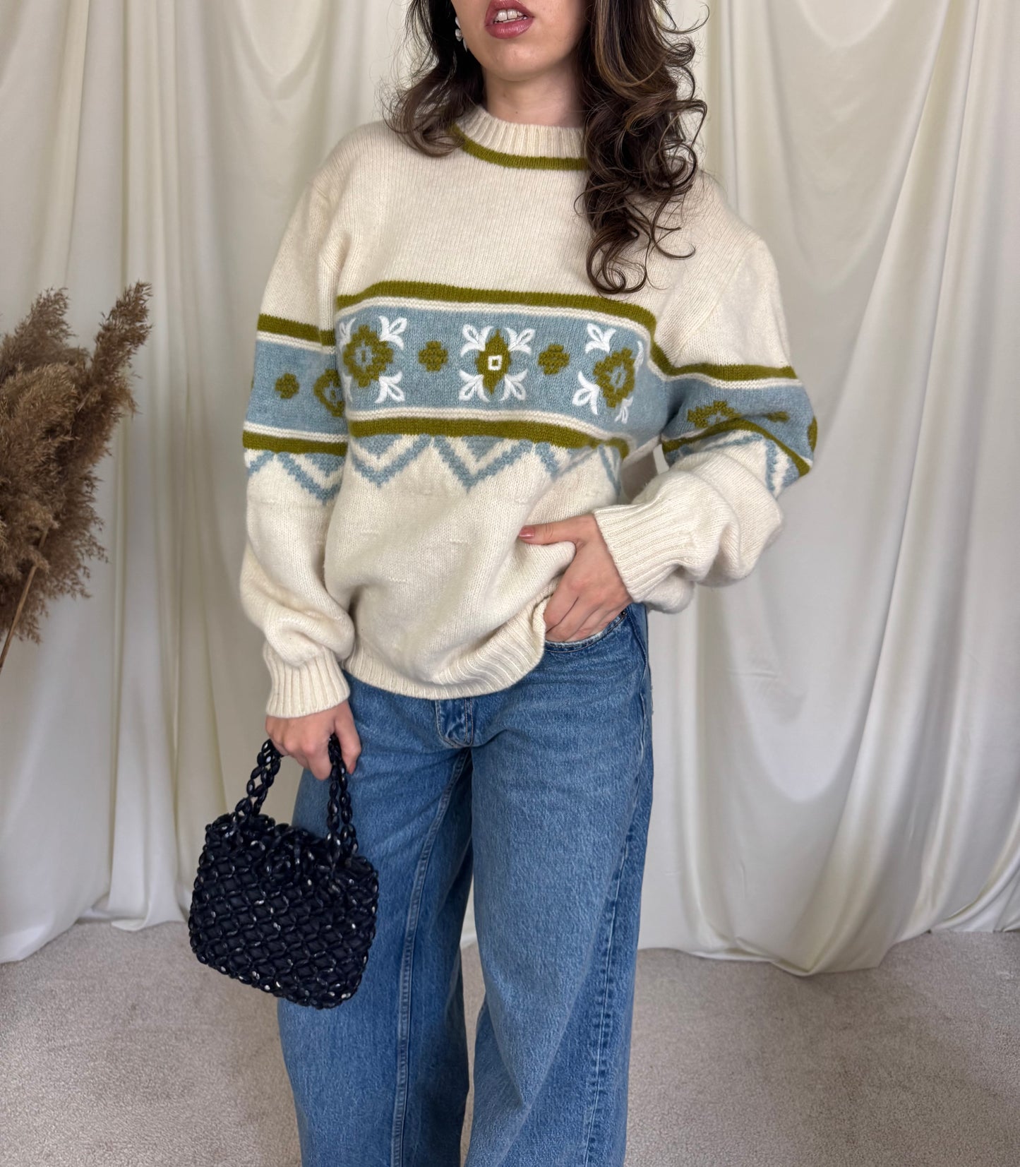 Pulover superb  benetton made in Italy din Lana ( mărimea L)