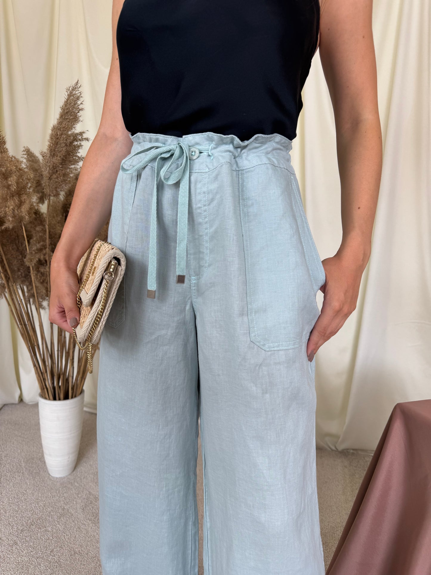 Pantaloni de vară din 100% in Ralph Lauren ( marimea L)- mărimea 12