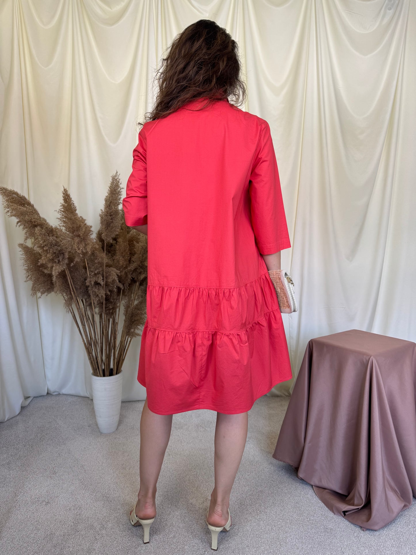 Rochie premium ROSSO 35 din 100% bumbac, brand italienesc ( mărimea S- S/M)