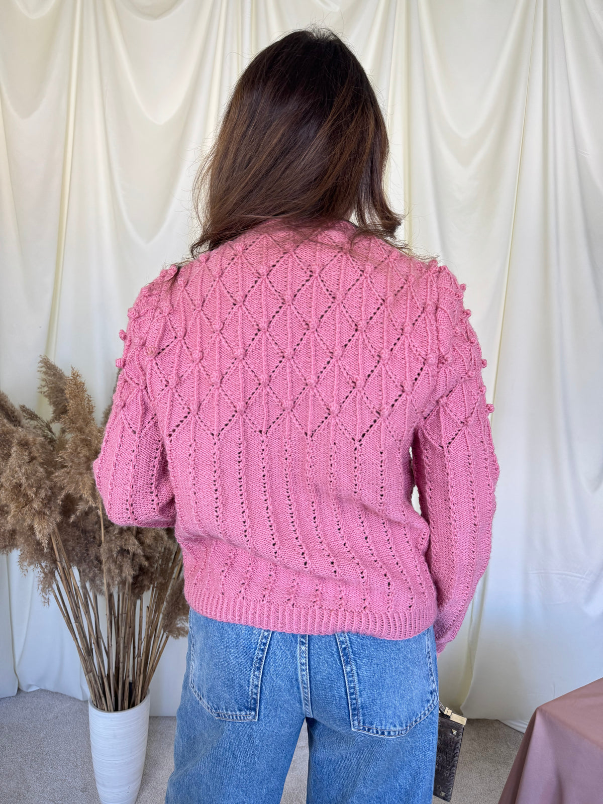 Cardigan vintage realizat manual ( mărimea M/L)