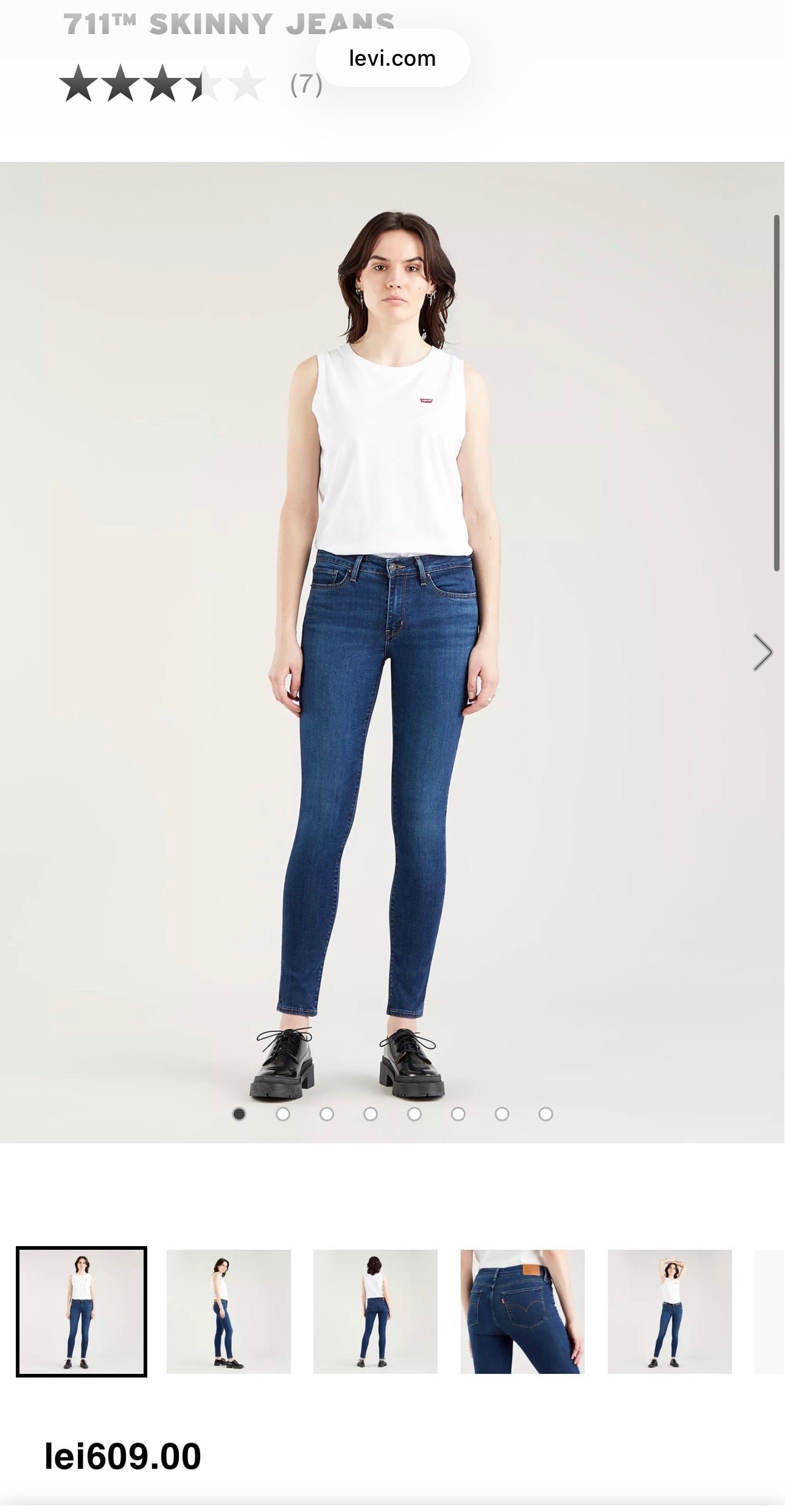 Blug LEVI’s model 711 Skinny ( mărimea 28)