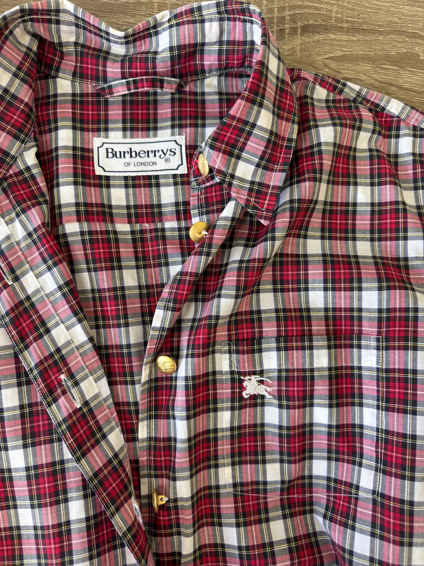 Rochie Burberry din 100% bumbac cu nasturi metalici aurii inscripționați ( mărimea M)