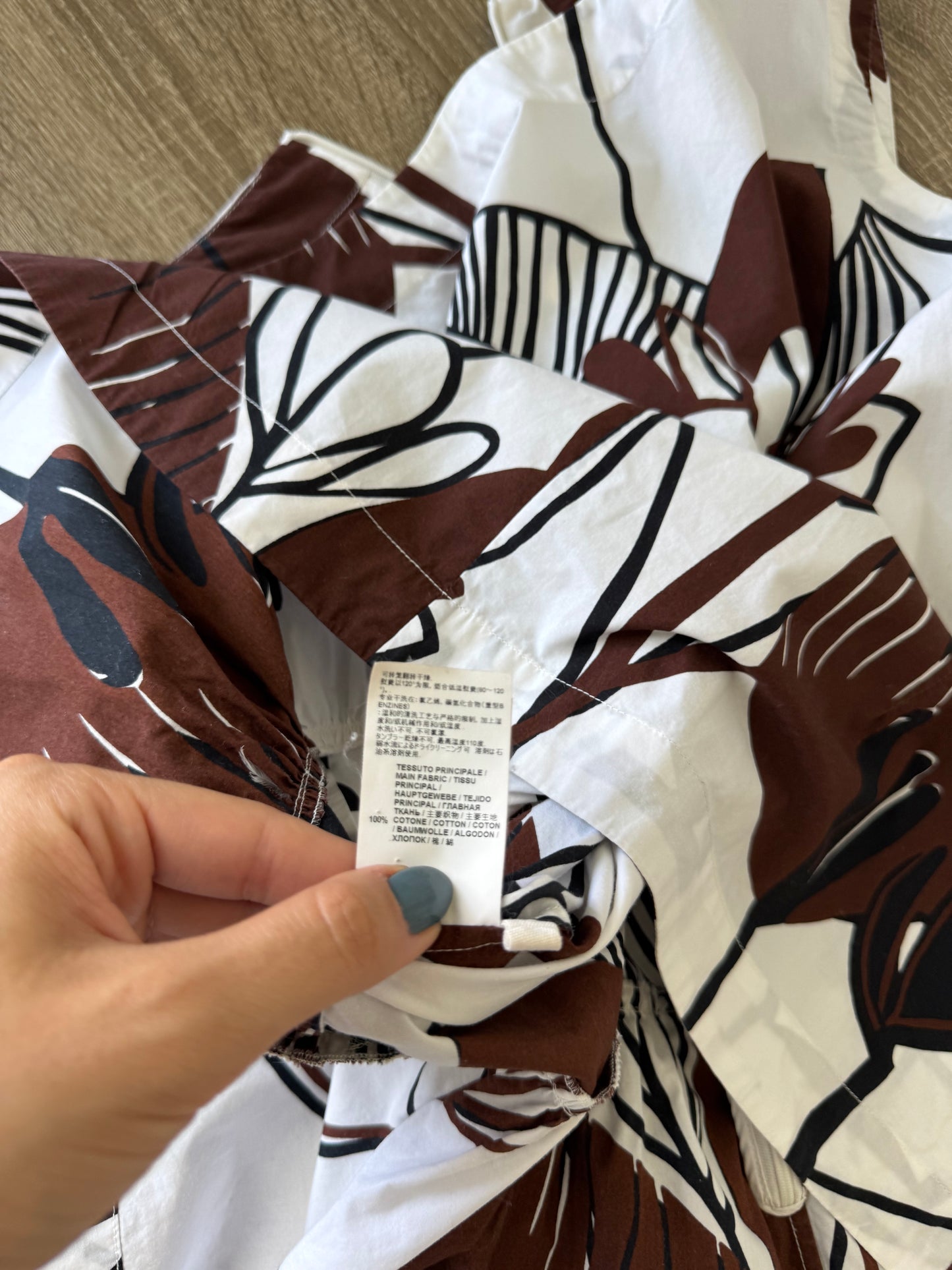 Top MARNI din 100% bumbac cu print floral( mărimea M)