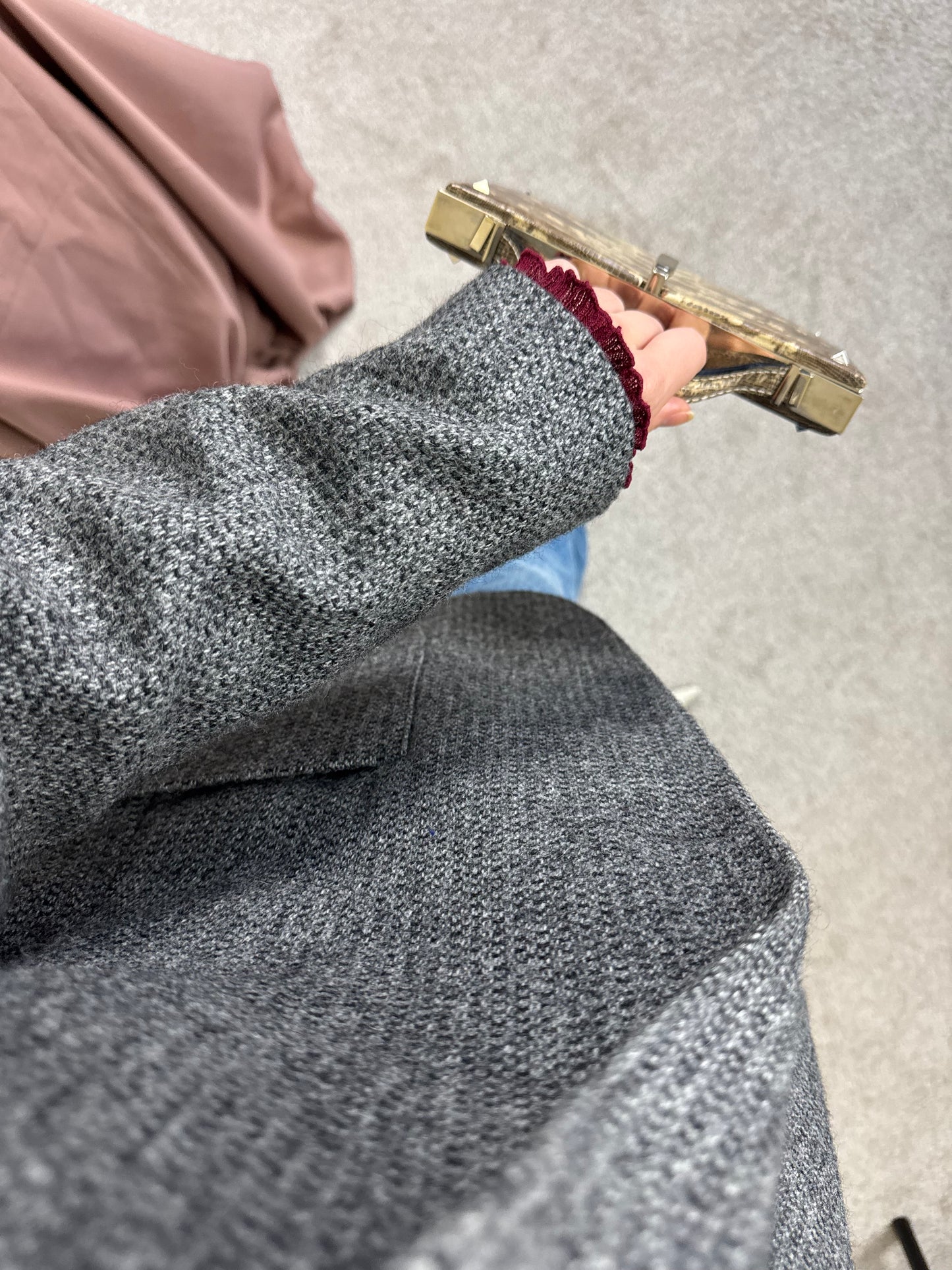 Sacou vintage stofă groasă ( mărimea M)