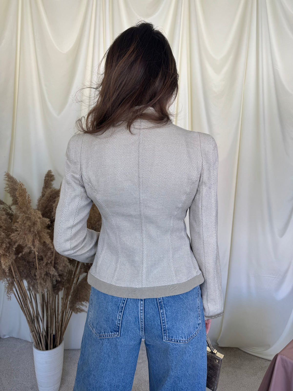 Sacou luxury Armani din bumbac, in și mătase naturală în croi superb ( mărimea S)