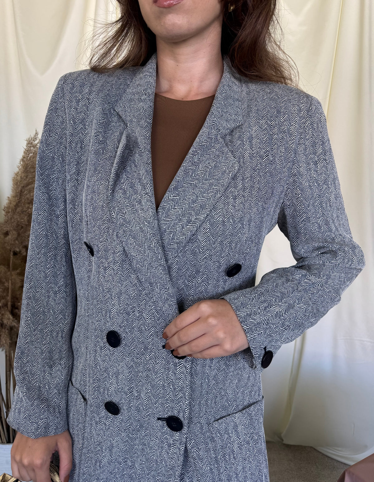 Sacou luxury Armani din vascoza și acetat ( Mărimea M/L )