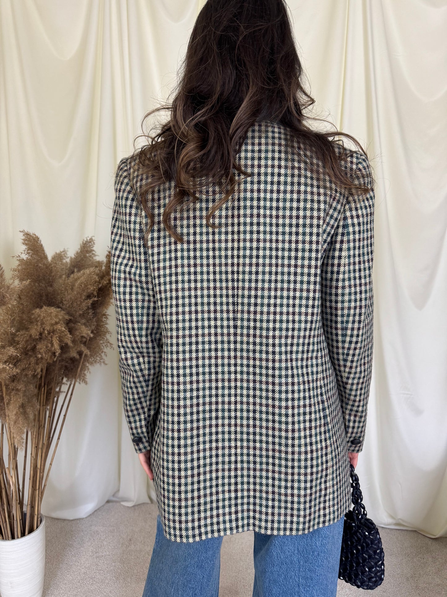 Sacou vintage cu detalii din catifea ( mărimea M)