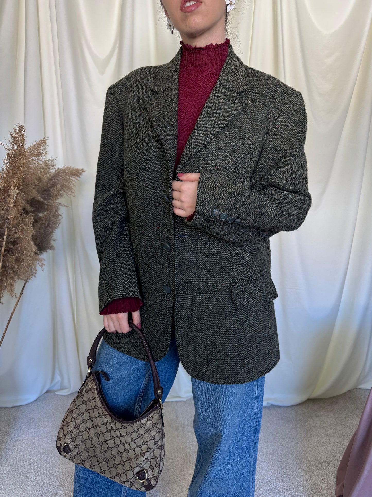 Piesa de colecție BURBERRY- lână HARIS TWEED