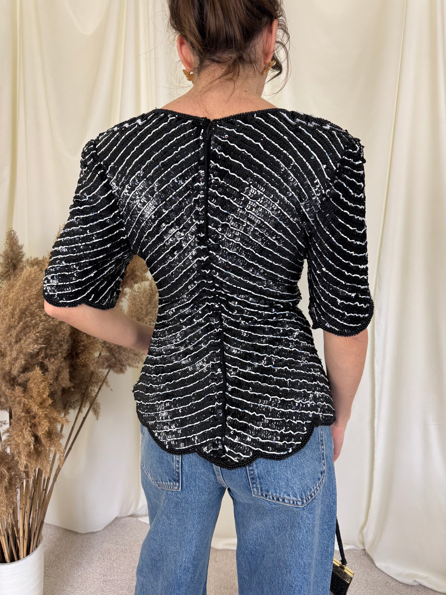 Piesa vintage din mătase naturală( mărimea s)