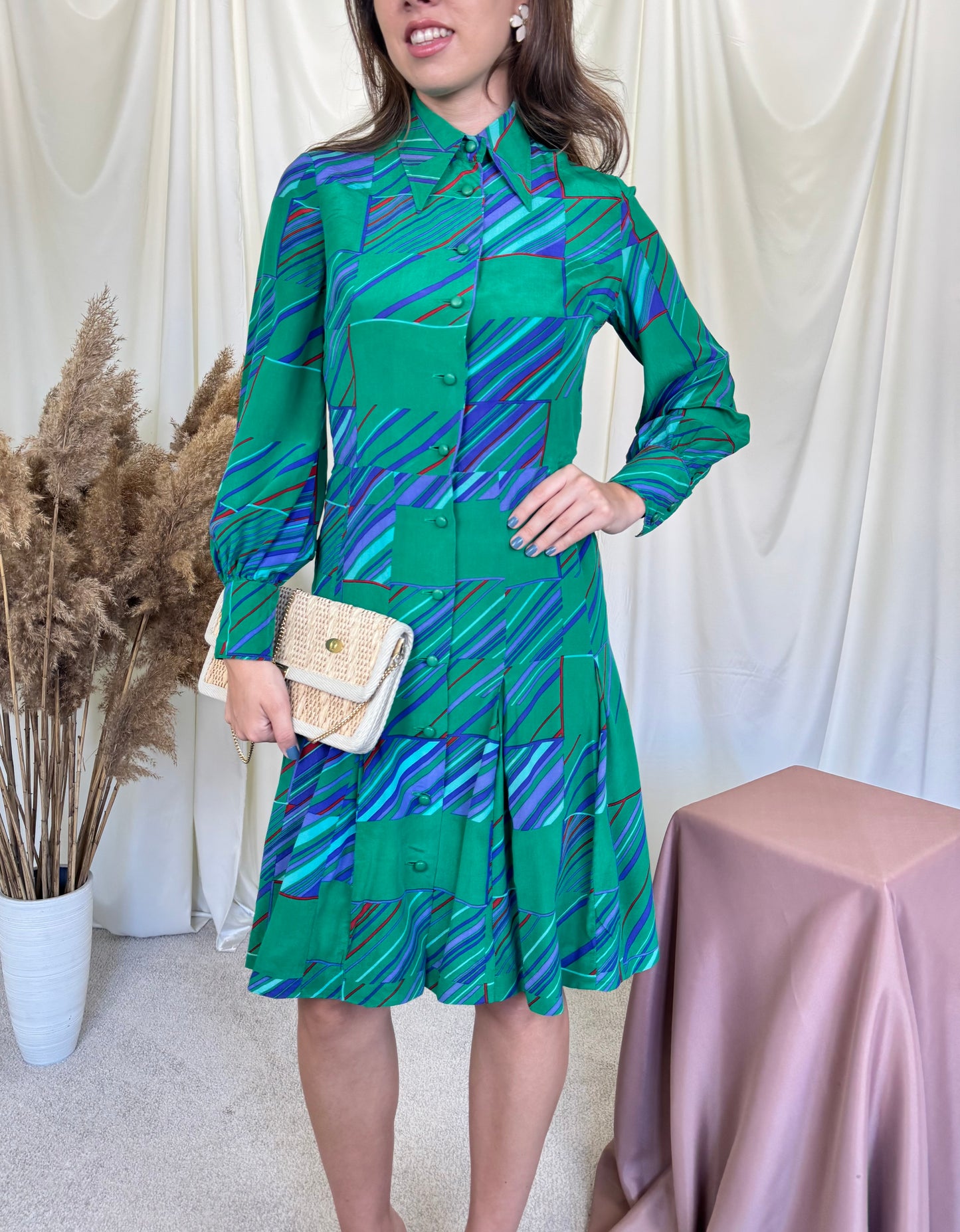 Rochie premium Louis Feraud din 100% mătase naturală ( mărimea S)