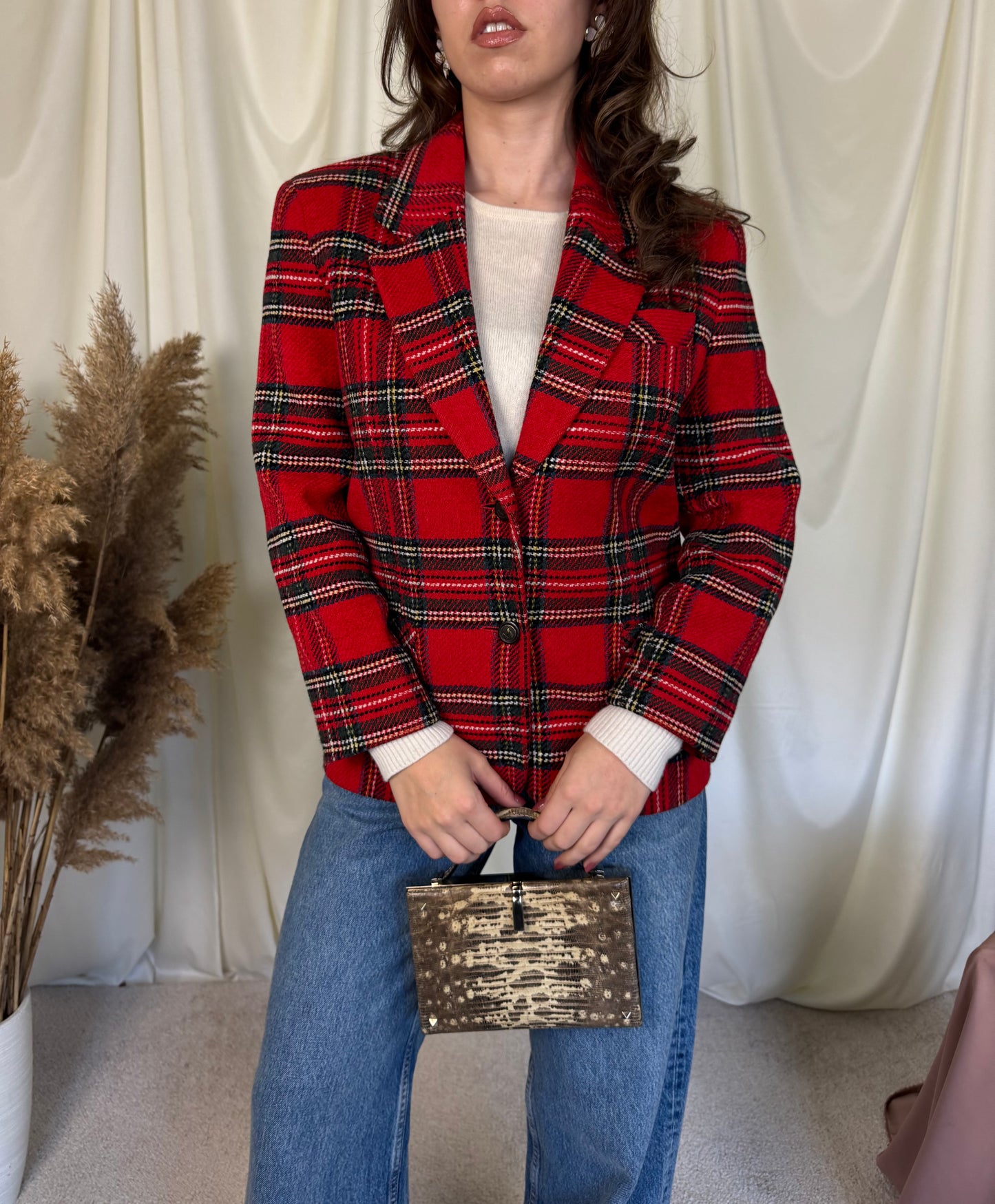 Sacou vintage superb din stofă 100%