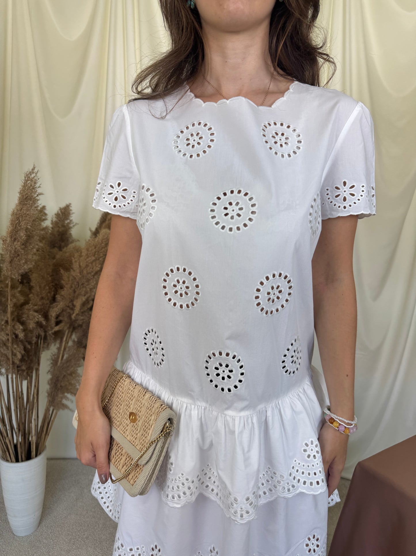 Rochie luxury VALENTINO din 100% bumbac ( mărimea S/M)