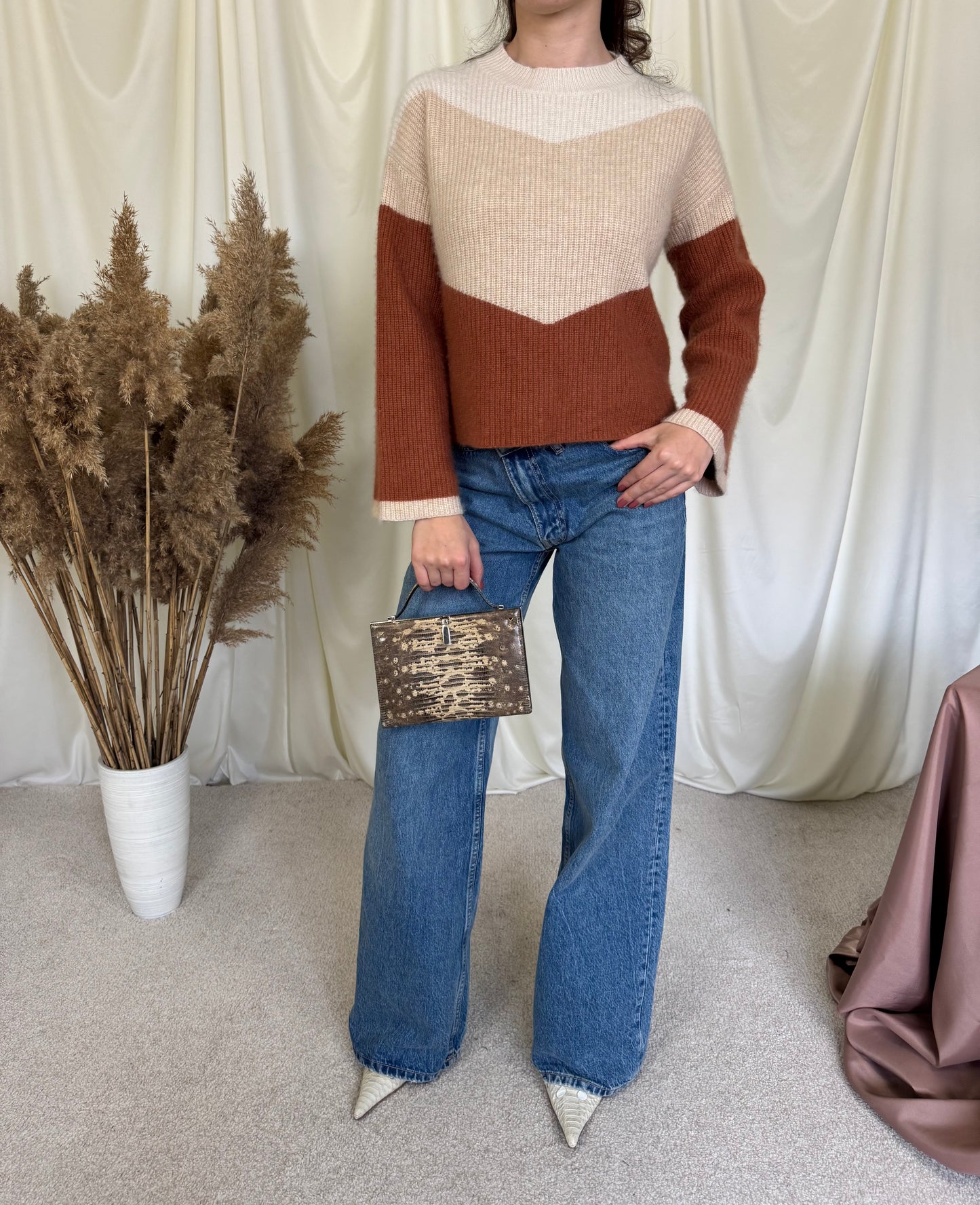 Pulover gros din cașmir și lana ( mărimea S)